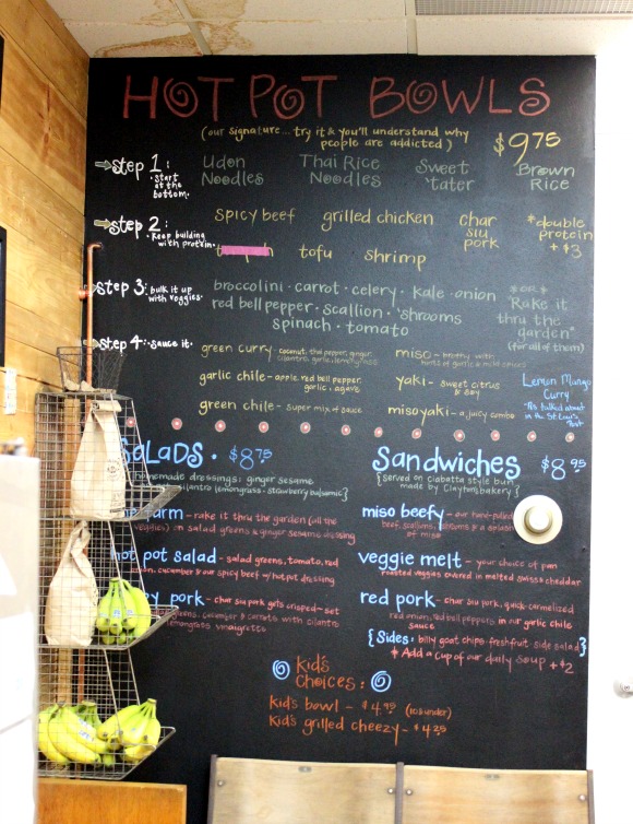 Hot Pot menu