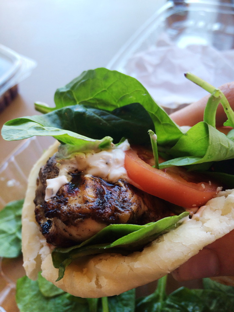 Gluten-free at Bountiful Eatery in Chicago - Gluten-free grilled chicken wrap | Gluten-Free Pearls