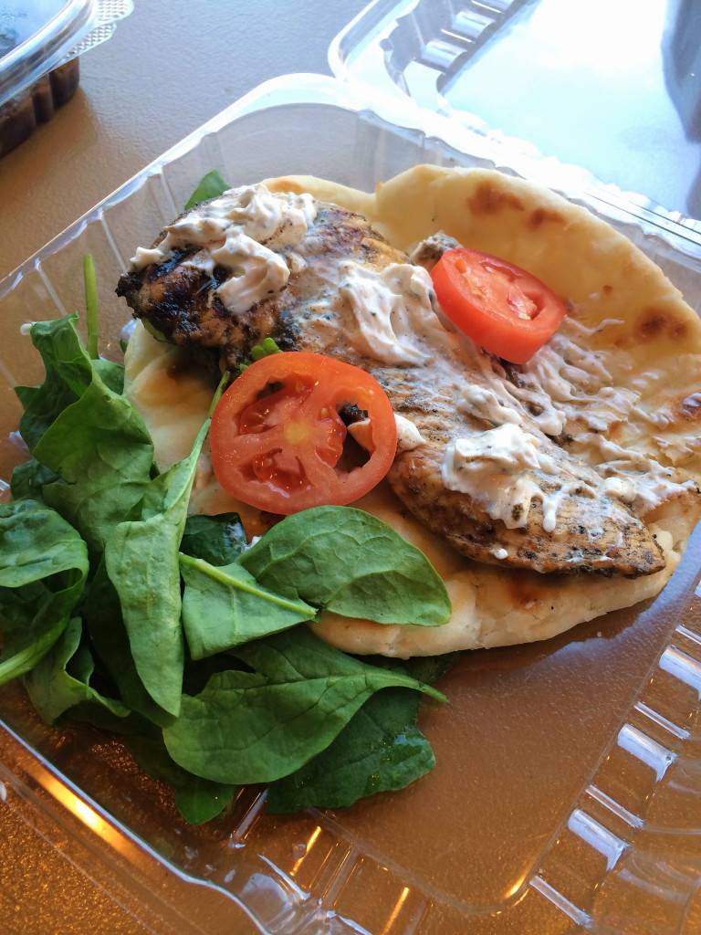 Gluten-free at Bountiful Eatery in Chicago - Gluten-free grilled chicken wrap to go | Gluten-Free Pearls